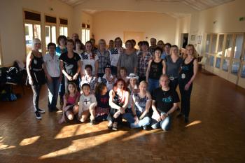 Photo de groupe du workshop avec Annie Corthesy, organisé par les 100tiags